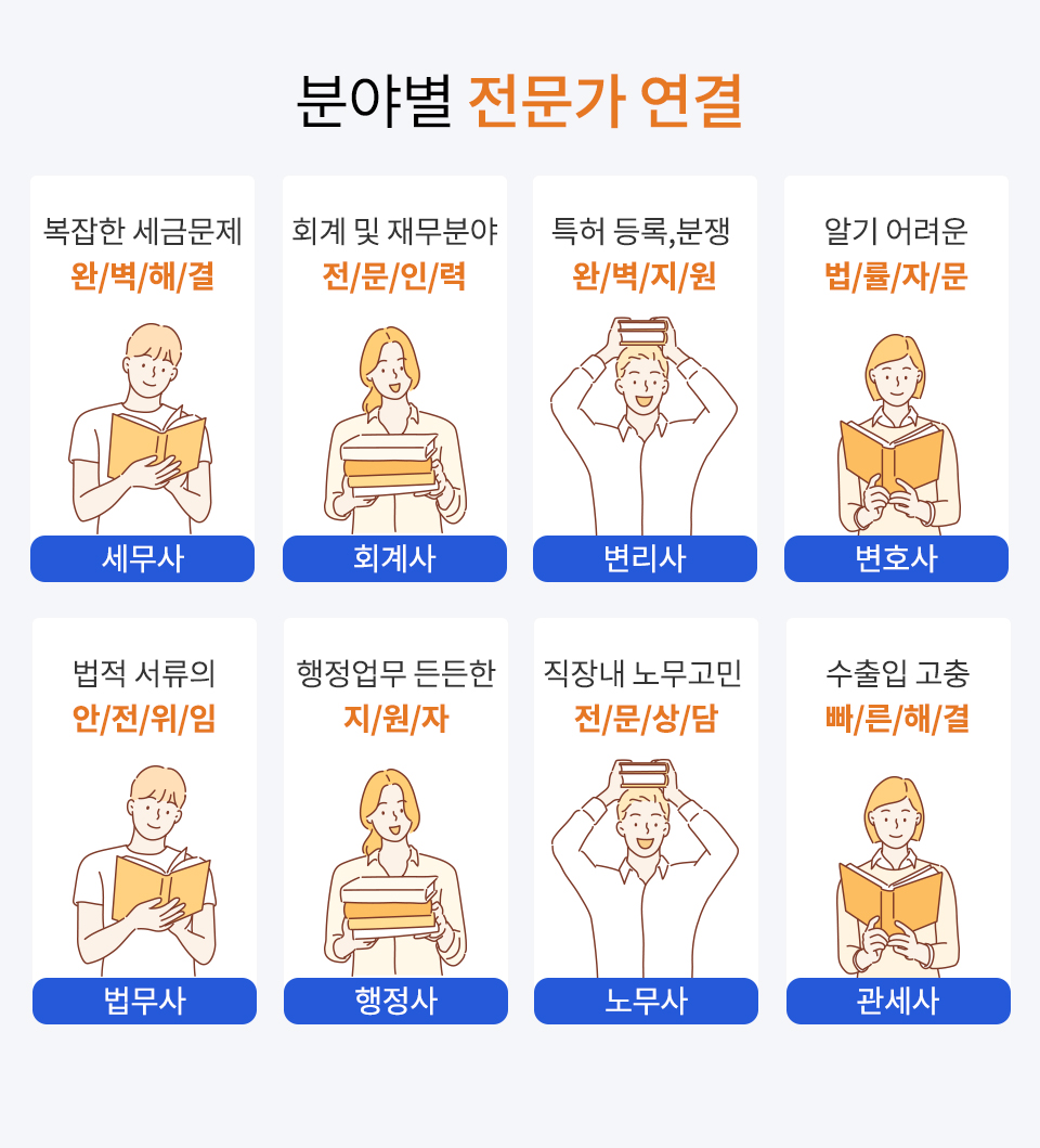 분야별 전문가 연결